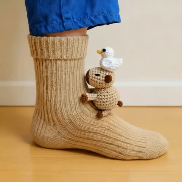 peugas.shop socks β Milo the Monkey design
